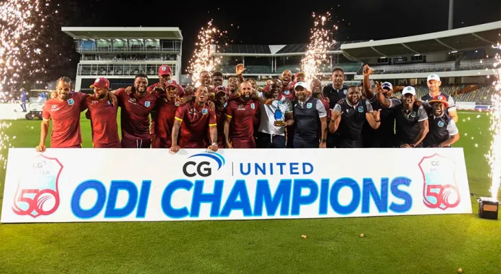 वेस्टइण्डिजले इङ्ल्याण्डविरुद्धको एकदिवसीय सिरिज जित्यो