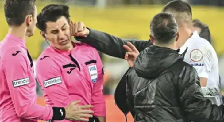 फुटबल क्लबका अध्यक्षद्धारा रेफ्रीलाई मुक्का प्रहार