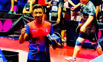 एसिया प्यासिफिक भेट्रान टेबलटेनिसः मोहनदास क्वाटरफाइनलमा