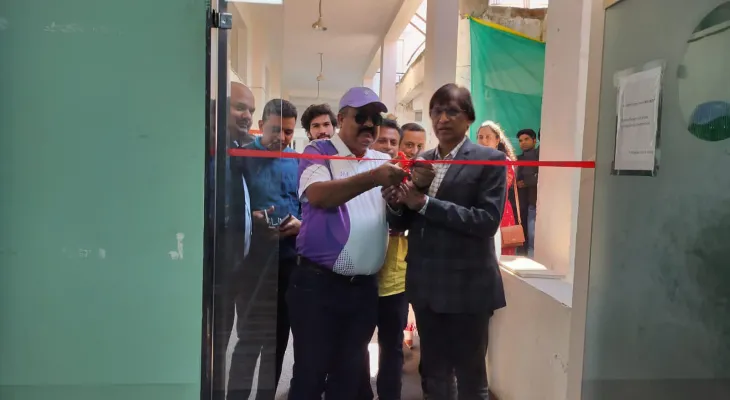 अम्पायर अर्यालद्धारा भारतमा ब्याडमिन्टन एकेडमी उद्घाटन