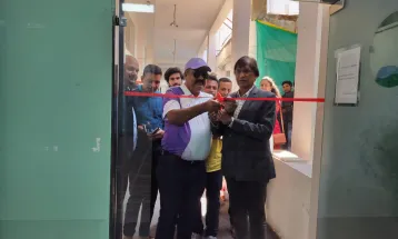 अम्पायर अर्यालद्धारा भारतमा ब्याडमिन्टन एकेडमी उद्घाटन