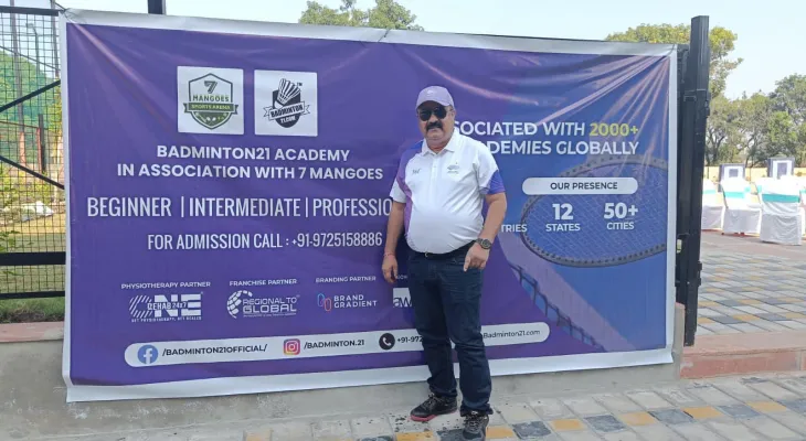 अम्पायर अर्यालद्धारा भारतमा ब्याडमिन्टन एकेडमी उद्घाटन