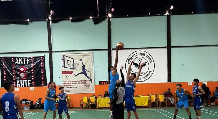 नखिपोट खुला बास्केटबल : कीर्तिपुर ‘ए’ सफल