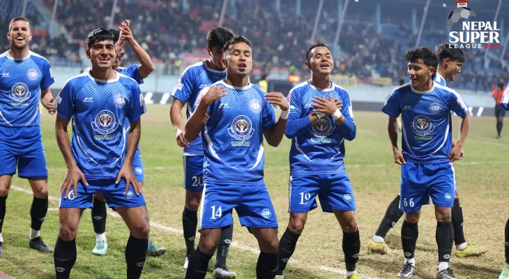 Jhapa FC defeats Dhangadhi FC in the Nepal Super League