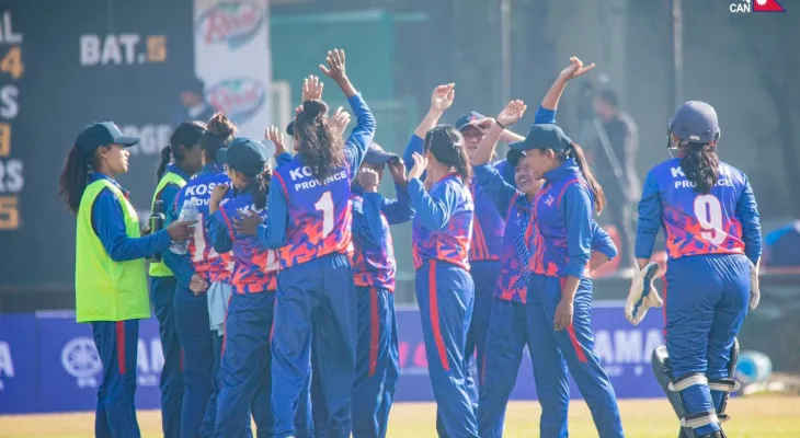 प्रधानमन्त्री कप महिला क्रिकेटमा कोशी प्रदेशको लगातार दोश्रो जित