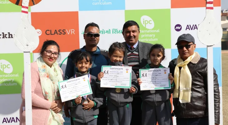 ज्ञान संस्कार खेलकुद सप्ताहमा लसित र उपमा उत्कृष्ट