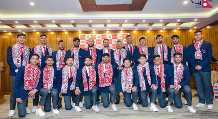 यू–१९ विश्वकप खेल्न नेपाली टोली दक्षिण अफ्रिका प्रस्थान