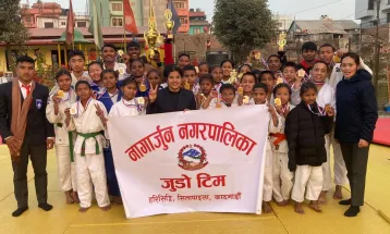 क्याडेट जुडो प्रतियोगितामा नागार्जुन टिम च्याम्पियन