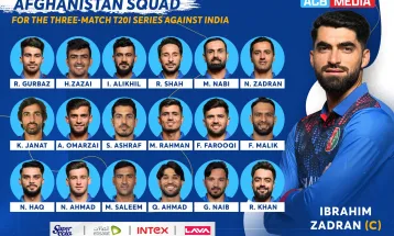 भारतविरुद्धको टी–२० सिरिजका लागि अफगानि टोली घोषणा