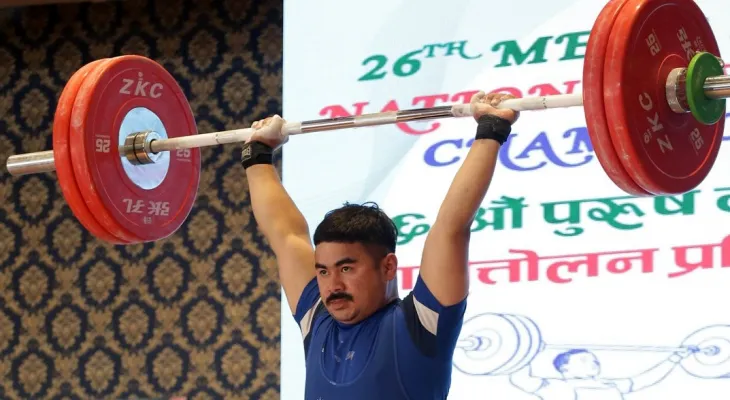 भारोत्तोलन राष्ट्रिय च्याम्पियनसिपमा राजुलाई स्वर्ण