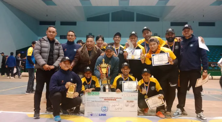 बेसबल फाइभ प्रतियोगितामा बागमती च्याम्पियन