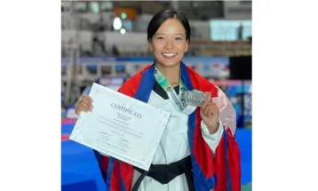 तेक्वान्दो खेलाडी काजल बनिन् अन्तर्राष्ट्रिय रेफ्री