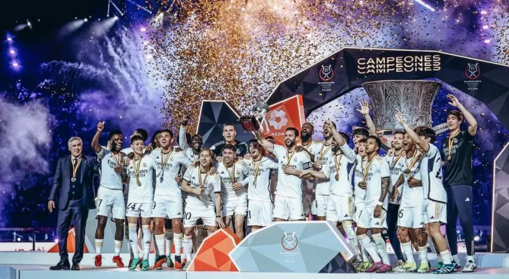 बार्सिलोनालाई हराउँदै रियल मड्रिडले जित्यो स्पेनिस सुपर कपको उपाधि