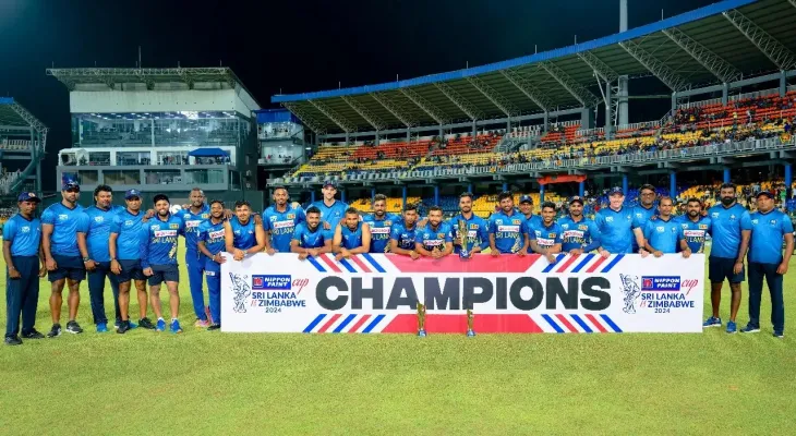 तेस्रो टी–२० मा श्रीलङ्का ९ विकेटले विजयी, जिम्बाब्वे ८२ रनमा अलआउट