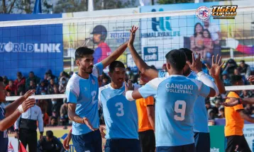 गण्डकी र हेल्प नेपाल टाइगर कप राष्ट्रिय भलिबलको फाइनलमा