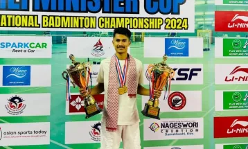 मुख्यमन्त्री कप खुल्ला राष्ट्रिय ब्याडमिन्टनको उपाधि क्षितिज र सीमालाई