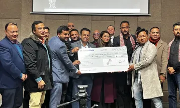 एनआरएनएद्धारा नेपाल क्रिकेट संघलाई १० लाख सहयोग