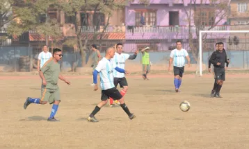 मैत्रीपूर्ण खेलमा सञ्चारकर्मीको टोलीले सशस्त्र प्रहरी बललाई हरायो