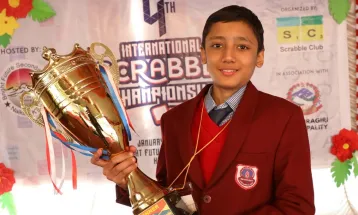 चौथो अन्तर्राष्ट्रिय स्क्राबल प्रतियोगिताको उपाधि अर्नवलाई