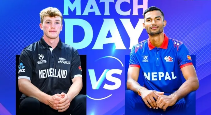 आइसीसी यू-१९ विश्वकप : नेपालले आफ्नो पहिलो खेल न्यूजील्याण्डसँग खेल्दै