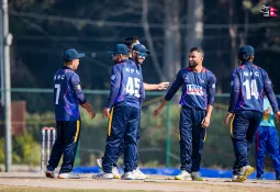 PM CUP CRICKET : The police beat APF by 8 wickets