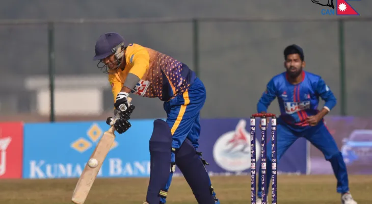 प्रधानमन्त्री कपमा गण्डकीको पहिलो जित, कोशी २५ रनमा अलआउट