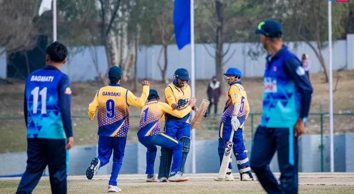 प्रधानमन्त्री कप क्रिकेट : गण्डकीले बागमती प्रदेशलाई पराजित गर्यो