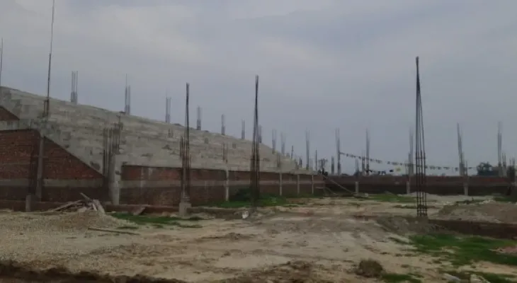 निमार्णाधीन कभर्ड हल बजेट अभावले सम्पन्न हुन सकेन