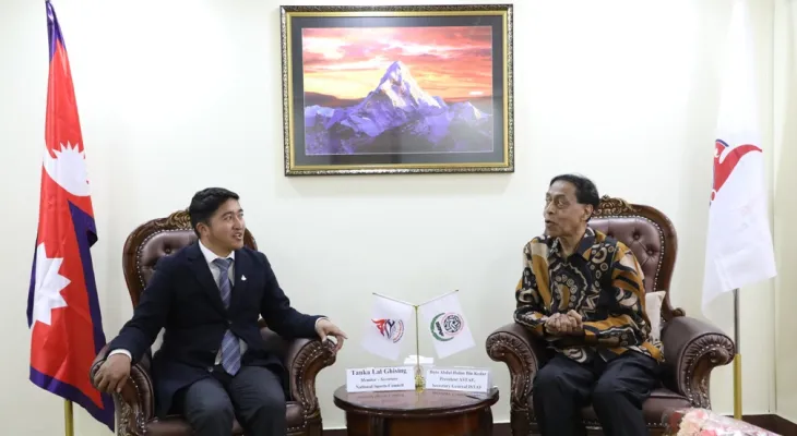 सदस्य–सचिव घिसिङ र केदारबीच भेट