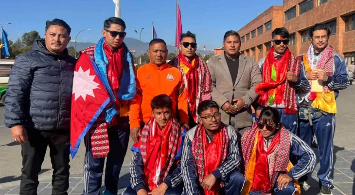 किक बक्सिङ टोली भारत प्रस्थान