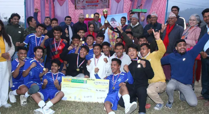 Oxford College has won the Tilak Prasad Sapkota Memorial Football Cup