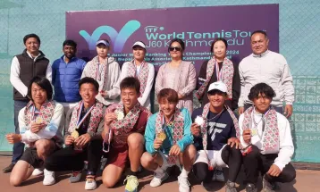 वर्ल्ड ¥याङकिङ टेनिसमा सुहा लिलाई स्वर्ण