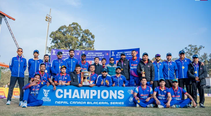 नेपालद्वारा क्यानडाविरुद्धको एकदिवसीय सिरिज क्लीन स्वीप