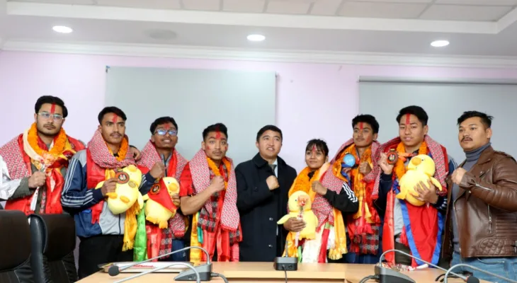 पदक विजेतालाई सदस्य–सचिवको बधाइ