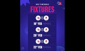 नेपाल ए क्रिकेट टिमले क्यानडा-११ सँग तीन खेल खेल्ने