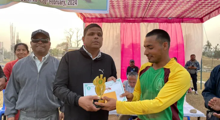 नेत्रहीन क्रिकेट प्रतियोगिता : पदम वहादुर बडैलाको सतकमा कंचनपुरले बर्दियालाई पराजित गर्यो