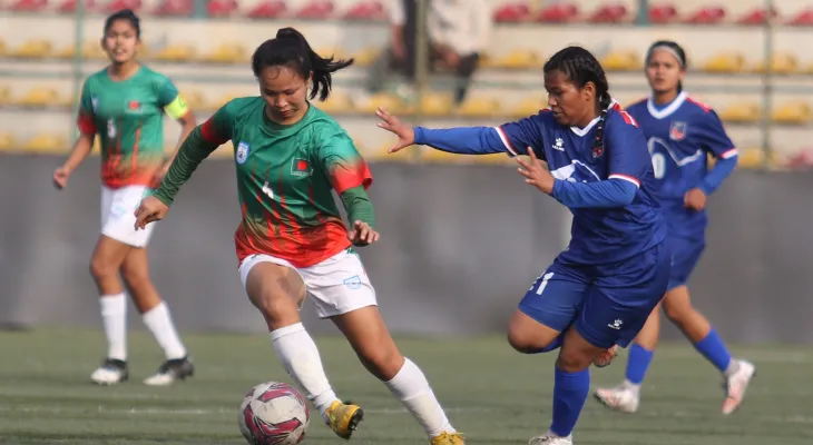 साफ यू–१६ महिला फुटबल:  नेपाल बंगलादेशसँग पराजित