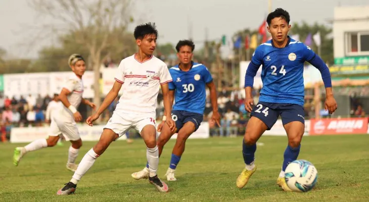 झापा गोल्डकपः ए डिभिजन लिग विजेता चर्च ब्वाइजले पुलिस क्लबलाई हरायो