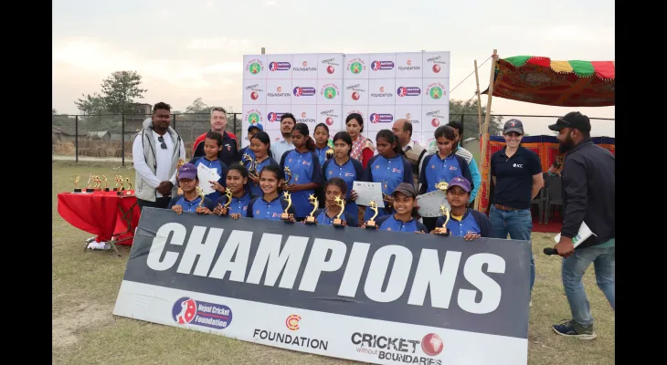 विराटनगर हब अन्तर विद्यालय महिला क्रिकेट प्रतियोगिताको उपाधि सरस्वती स्कुललाई