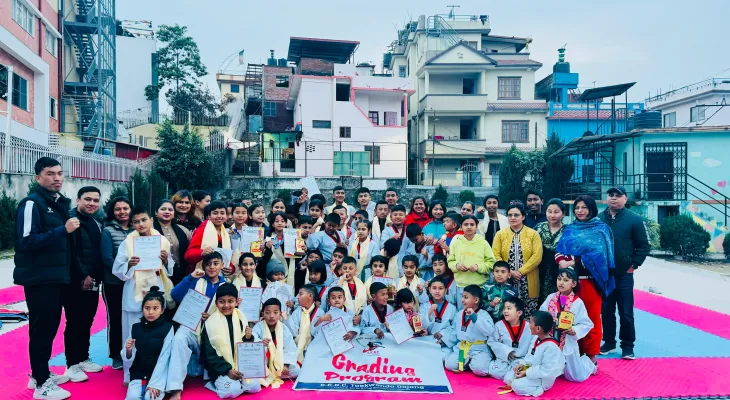 एसकेबीसी तेक्वान्दोको ग्रेडिङ सम्पन्न