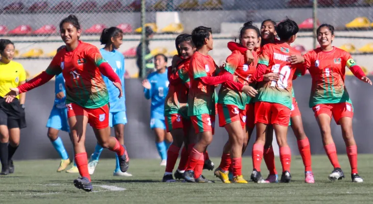 साफ यू–१६ महिला फुटबल: भारतमाथि बंगलादेशको जित