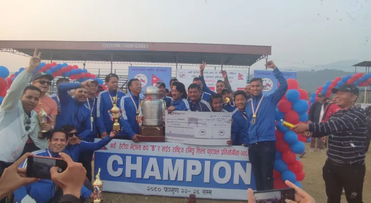 बानेश्वर फ्रेण्डसिप क्लबले जित्यो नवौँ राष्ट्रिय हेटौँडा भेट्रान्सको उपाधि