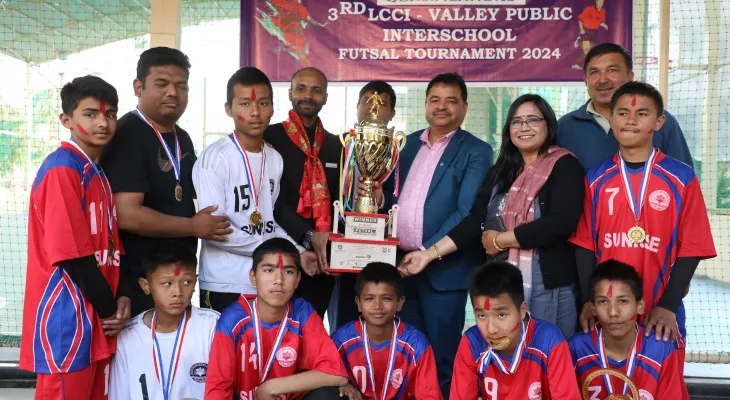 सनराइजलाई अन्तरविद्यालय फुटसल प्रतियोगिताको उपाधि