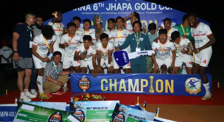 झापा गोल्डकपको उपाधि चर्च ब्वाइज युनाइटेडलाई