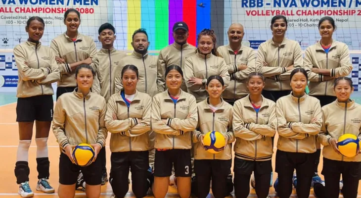 राष्ट्रिय भलिबल च्याम्पियनसिपमा एभरेष्टले त्रिभुवन आर्मी क्लबलाई हरायो