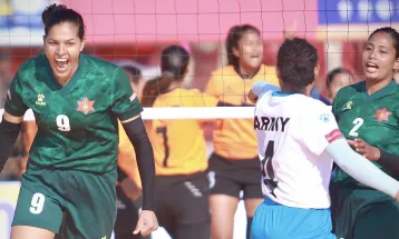 राष्ट्रिय भलिबल च्याम्पियनसिपमा आर्मीको विजयी सुरुवात