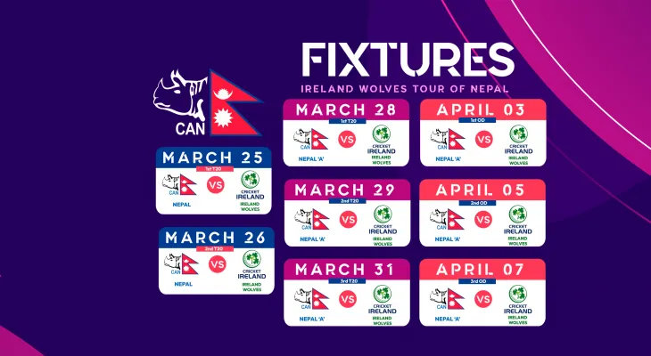 आयरल्यान्ड ‘ए’ सँग र भारतमा हुने फ्रेन्डसिप कपका लागि नेपाली क्रिकेट टोली घोषणा
