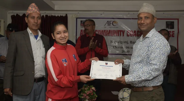 एन्फा कम्युनिटी कोचिङ कोर्ष सम्पन्न