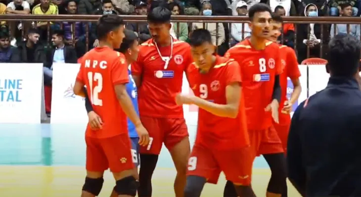 एनभिए भलिबल च्याम्पियनसिपमा पुलिस क्लब तेस्रो