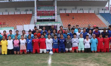 अन्तर प्रदेश राष्ट्रिय खेलकुद : कोशी प्रदेश स्तरीय महिला फुटबल छनौट सुरु